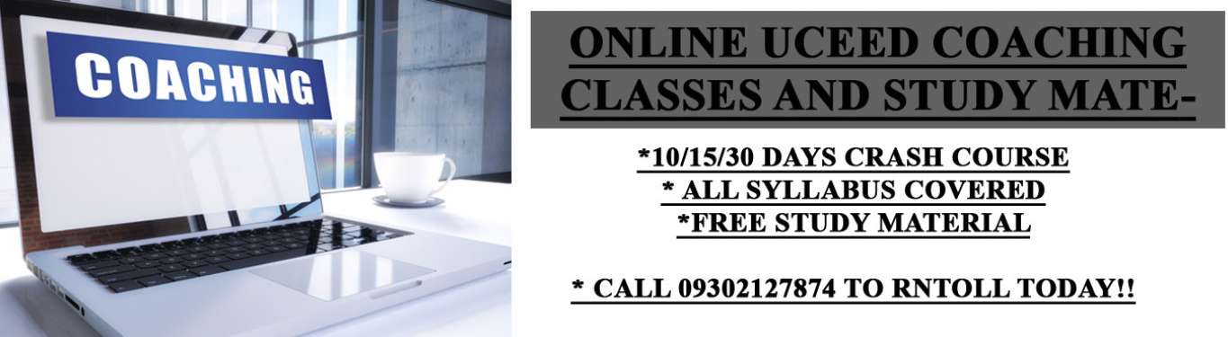 UCEED Online coaching and study material for uceed 2021, uceed 2022,uceed 2023 exam